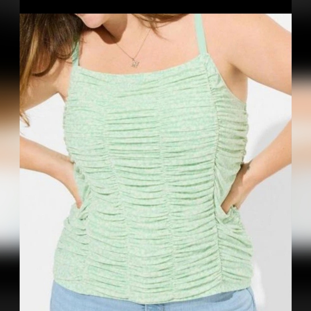 Torrid Light Green Ruched Camisole 3x Plus‎ Nwt Plus